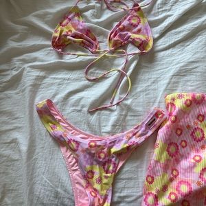 Blackbough Martini Bikini Top and Bottoms w/ Matching Robyn Wrap Skirt